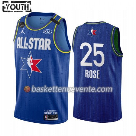 Maillot Basket Detroit Pistons Derrick Rose 25 2020 All-Star Jordan Brand Bleu Swingman - Enfant